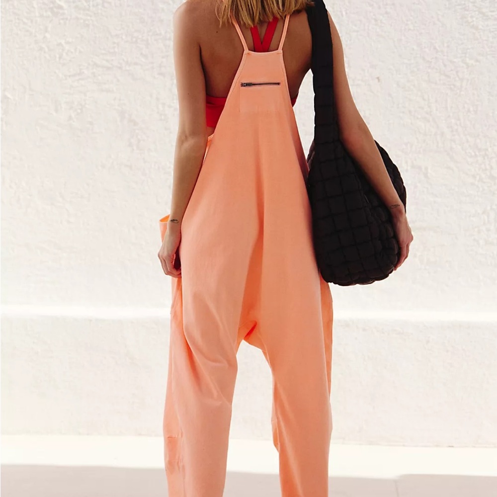 Pastel Peach Jumpsuit Hot Shot Onesie